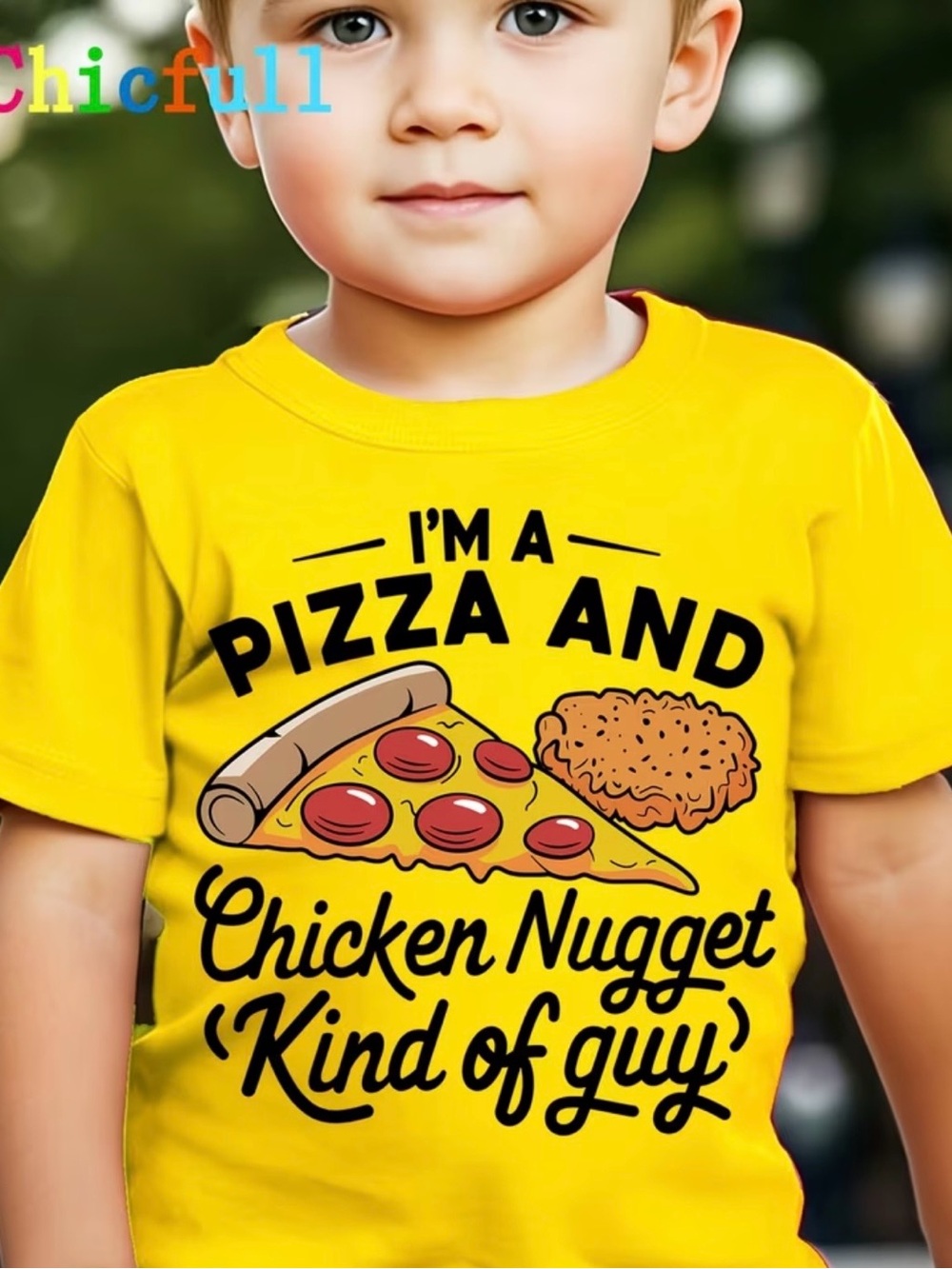 Funny Pizza & Chicken Nugget shirt